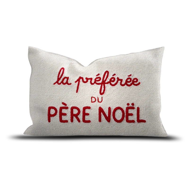 Coussin velours Préférée de Noël