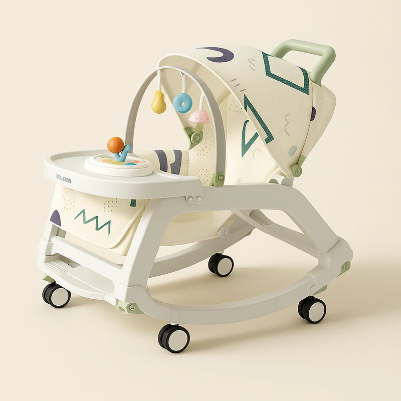 Transat bébé évolutif 5 en 1 vert